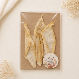 گلبرگ‌ لی‌لی رز خشک طبیعی - کرم-استخوانیِ وینتیج (۵ عددی)
