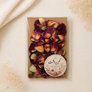 میکس گلبرگ و برگ رز مینیاتوری خشک طبیعی – طیف پاییزی (۲ گرمی)