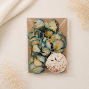 گلبرگ رز  مینیاتوری خشک طبیعی – سبز دریایی فیروزه‌ای (۲ گرمی)