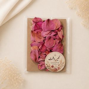 گلبرگ رز  مینیاتوری خشک طبیعی – صورتی گلبهی وینتج (۲ گرمی)
