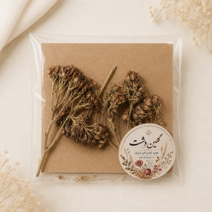 رایس فلاور خشک طبیعی – قهوه‌ای گرم (۴ شاخه)