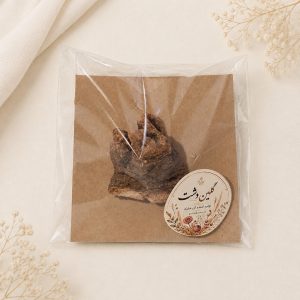 تکه چوب خشک طبیعی – بافت قهوه‌ای و کرم (۱ عدد)