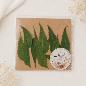 برگ چریش پرسی خشک طبیعی - طیف سبز با انحنای متقارن (۱۰ عددی)