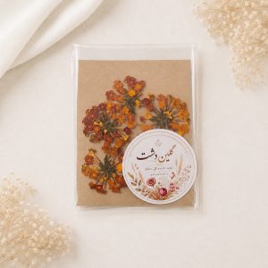 سرگل شاه‌پسند پرسی خشک طبیعی - طیف نارنجی (۵ عددی)